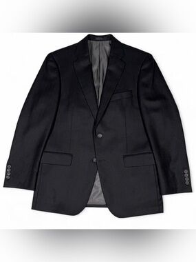 Hart Schaffner Marx x Loro Piana Italy Cashmere Black Blazer Mens 38S Sport Coat